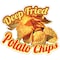 Signmission Deep Fried Potato Chips Decal Concession Stand Food Truck Sticker, D-DC-24 Deep Fried Potato Chips19 D-DC-24 Deep Fried Potato Chips19 - alternate 1